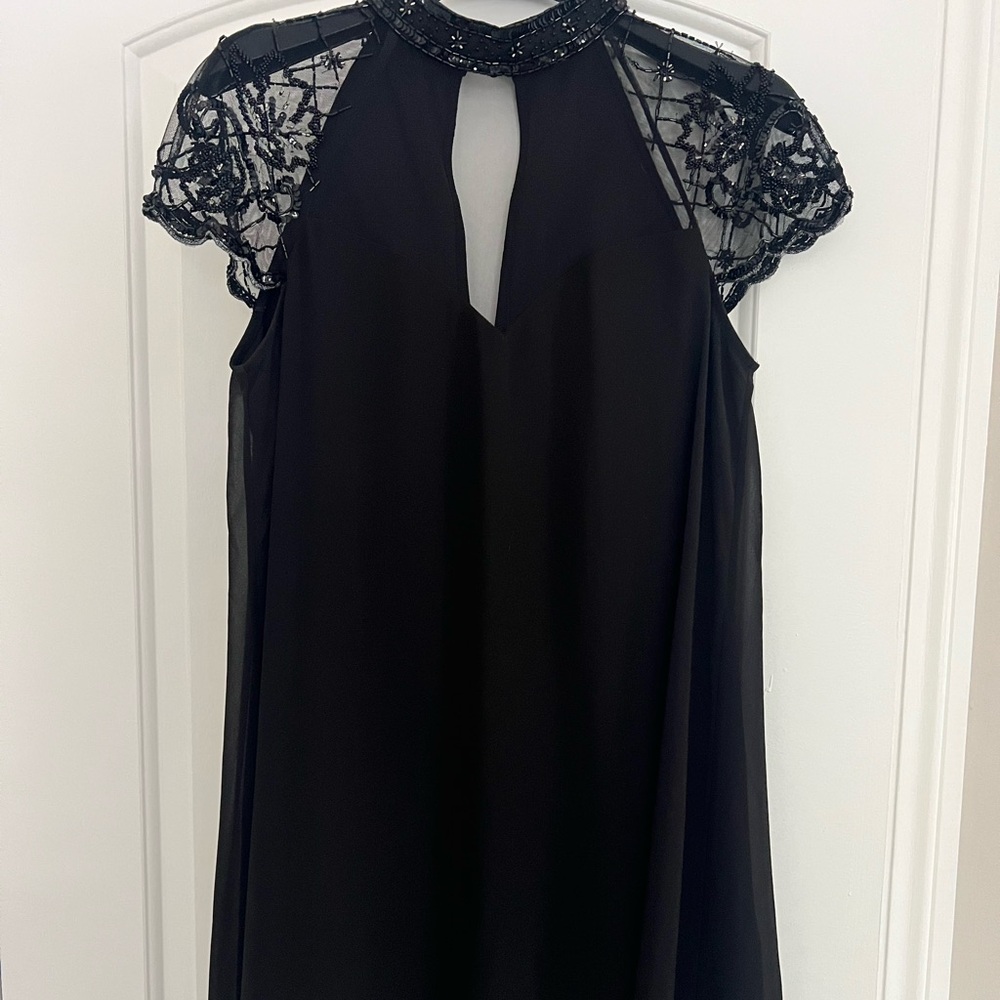 Lipsy Black Dress with Sequin Detail